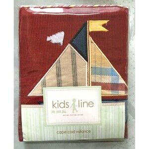 Kids Line Cape Cod Valance Sailboats 14" x 58" NIP Free Shipping